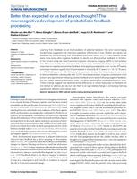 Better than expected or as bad as you thought? The neurocognitive development of probabilistic feedback processing