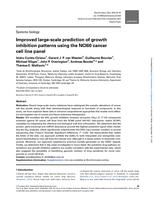 Improved large-scale prediction of growth inhibition patterns using the NCI60 cancer cell line panel