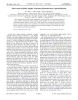 Observation of Orbital Angular Momentum Sidebands due to optical reflection