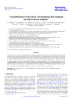 The architecture of the LkCa 15 transitional disk revealed by high-contrast imaging