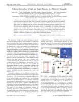 Coherent Interaction of Light and Single Molecules in a Dielectric Nanoguide