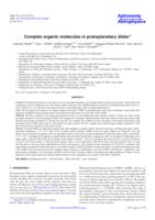 Complex organic molecules in protoplanetary disks