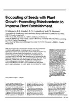 Biocoating of seeds with plant growth-promoting rhizobacteria to improve plant establishment