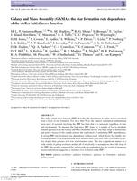 Galaxy and Mass Assembly (GAMA): the star formation rate dependence of the stellar initial mass function