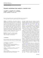 Dynamic metabolomic data analysis: a tutorial review