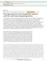The tiger genome and comparative analysis with lion and snow leopard genomes