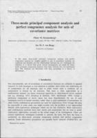 Three-mode principal component analysis and perfect congruence analysis for sets of covariance matrices