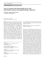 Factors associated with mental health service need and utilization among unaccompanied refugee adolescents.