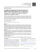 An efficient algorithm for the extraction of HGVS variant descriptions from sequences