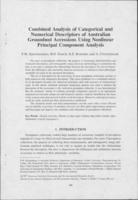 Combined analysis of categorical and numerical descriptors of australian groundnut accessions using nonlinear principal component analysis