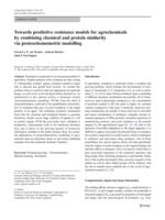 Towards predictive resistance models for agrochemicals by combining chemical and protein similarity via proteochemometric modelling