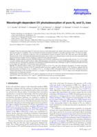 Wavelength-dependent UV photodesorption of pure N2 and O2 ices