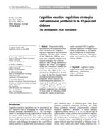 Cognitive emotion regulation strategies and emotional problems in 9-11-year-old children. The development of an instrument