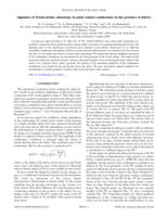 Signature of Fermi-surface anisotropy in point contact conductance in the presence of defects