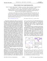 Photon statistics from coupled quantum dots