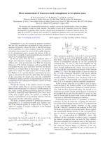 Direct measurement of transverse-mode entanglement in two-photon states