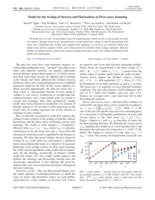 Model for the scaling of stresses and fluctuations in flows near jamming