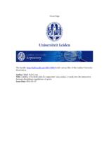 Liability of football clubs for supporters’ misconduct. A study into the interaction between disciplinary regulations of sports organisations and civil law