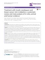 Treatment with insulin (analogues) and breast cancer risk in diabetics; a systematic review and meta-analysis of in vitro, animal and human evidence