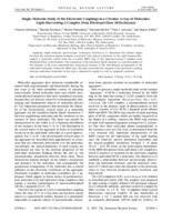 Single-molecule study of the electronic couplings in a circular array of molecules: Light-Harvesting-2 complex from Rhodospirillum molischianum