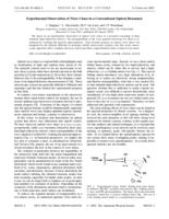 Experimental observation of wave chaos in a conventional optical resonator