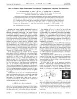 How to observe high-dimensional two-photon entanglement with only two detectors