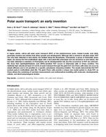 Polar auxin transport: an early invention.