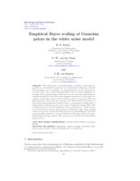 Empirical Bayes scaling of Gaussian priors in the white noise model