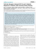 Toll-Like Receptor induced CD11b and L-selectin response in patients with coronary artery disease