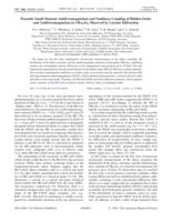 Parasitic small-moment antiferromagnetism and nonlinear coupling of hidden order and antiferromagnetism in URu2Si2 observed by Larmor diffraction