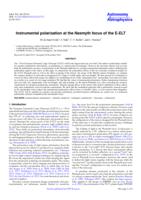 Instrumental polarisation at the Nasmyth focus of the E-ELT