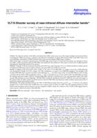 VLT/X-Shooter survey of near-infrared diffuse interstellar bands