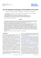 The color dependent morphology of the post-AGB star HD 161796