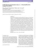 Calibrating [O II] star formation rates at z < 1 from dual Hα-[O II] imaging from HiZELS