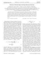 Detection of vibration mode scattering in electronic shot noise