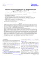 Discovery of spectral curvature in the shock downstream region: CIZA J2242.8+5301