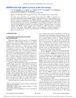 MEMS-based high speed scanning probe microscopy