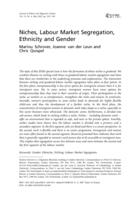 Niches, labour market segregation and gender