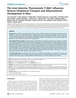 The liver-selective thyromimetic T-0681 influences reverse cholesterol transport and atherosclerosis development in mice