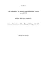 The problems of the Spanish nation-building process around 1900