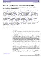 The JCMT Gould Belt Survey: first results from the SCUBA-2 observations of the Ophiuchus molecular cloud and a virial analysis of its prestellar core population