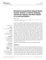 Emotional expressions beyond facial muscle actions. A call for studying autonomic signals and their impact on social perception