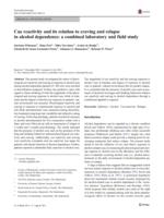 Cue reactivity and its relation to craving and relapse in alcohol dependence: a combined laboratory and field study