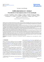 ALMA observations of α Centauri. First detection of main-sequence stars at 3 mm wavelength