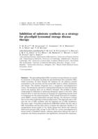 Inhibition of substrate synthesis as a strategy for glycolipid lysosomal storage disease therapy