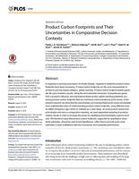 Product Carbon Footprints and Their Uncertainties in Comparative Decision Contexts