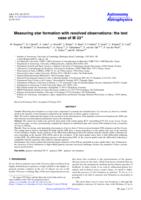 Measuring star formation with resolved observations: the test case of M 33