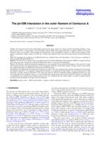 The jet-ISM interaction in the outer filament of Centaurus A