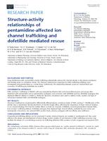 Structure-activity relationships of pentamidine-affected ion channel trafficking and dofetilide mediated rescue