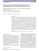 Detection of hot, metal-enriched outflowing gas around z ≈ 2.3 star-forming galaxies in the Keck Baryonic Structure Survey